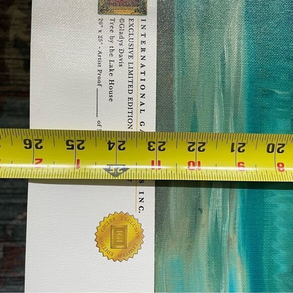 Texas Hill Country Tree by the Lake House Giclee Painting Canvas - Picture 4 of 7